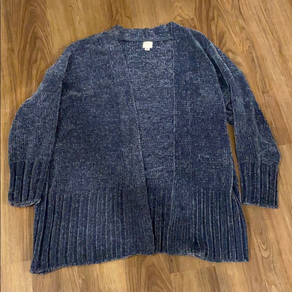 A New Day blue chenille cardigan